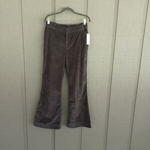 Treasure And Bond Women Corduroy Pant SZ 10 Boho High Rise Bootcut Cotton Blend